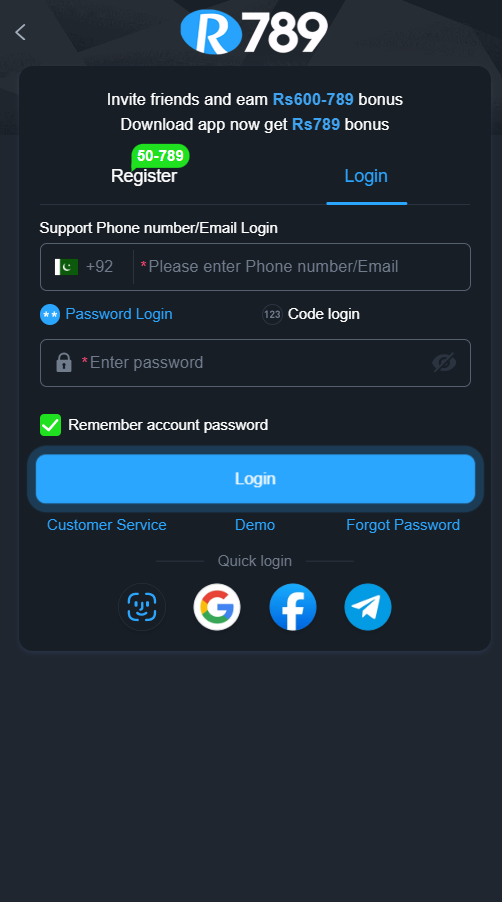 R789 Game Login